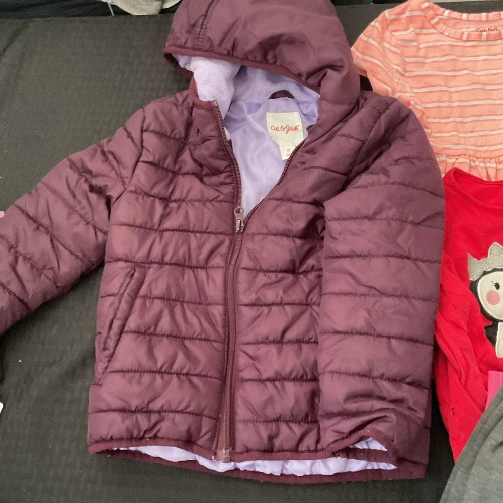 Mixed Brands Outfit Lot Girls 4T-5T Jackets Tops Jeans Shorts 14pc Cat & Jack